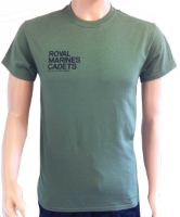 Picture of T-Shirt (Military Green) with Royal Marines Cadets logo